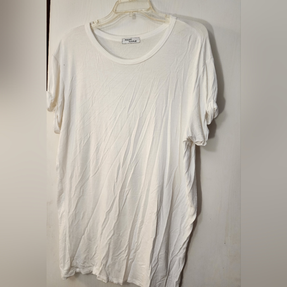 Million Bullpup - White t-shirt. Size M (Oversized. Fits like L)
